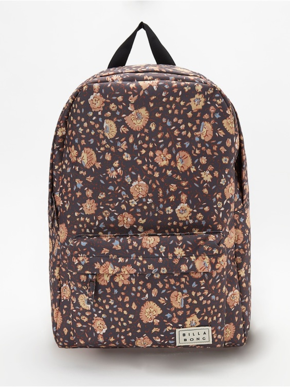 Billabong Floral Print Backpack - Brown, Tan, Blue regular school size